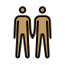 men holding hands, medium skin tone